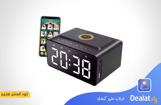 Digital Azan Clock with Quran Speaker (18 Readers Voice) - dealatcity store