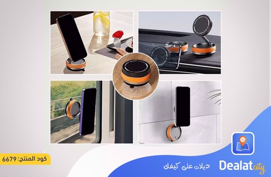 360 Degree Rotating Foldable Magnetic Car Phone Holder with Strong Suction