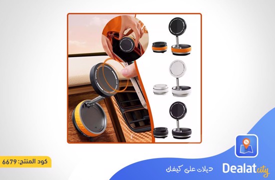 360 Degree Rotating Foldable Magnetic Car Phone Holder with Strong Suction